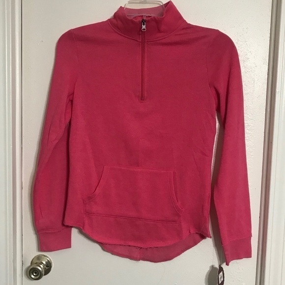 SO Tops - *NWT- SO Kohl’s Brand 1/4 zip raw hem pullo…